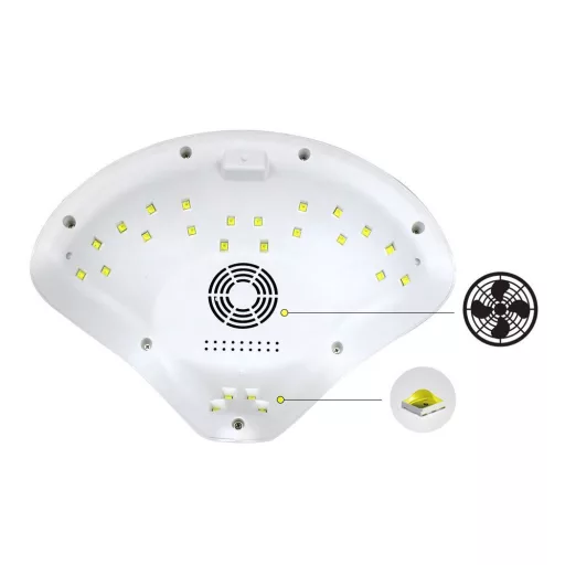 24 LED UV Lampa za nohte - 48W profesionalni sušilnik za nohte s časovnikom in ergonomsko zasnovo