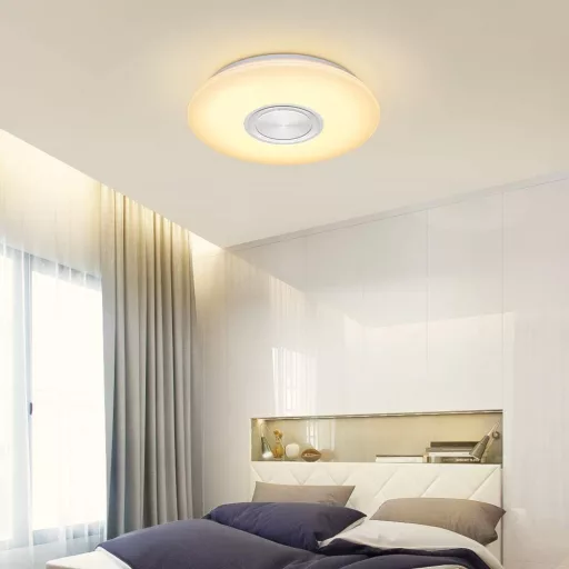 LED stropna svetilka, ki spreminja barve, z daljinskim upravljalnikom in funkcijo glasbe
