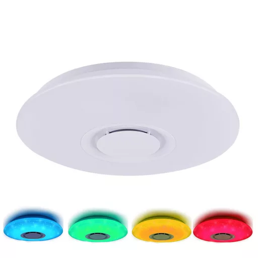 LED stropna svetilka, ki spreminja barve, z daljinskim upravljalnikom in funkcijo glasbe