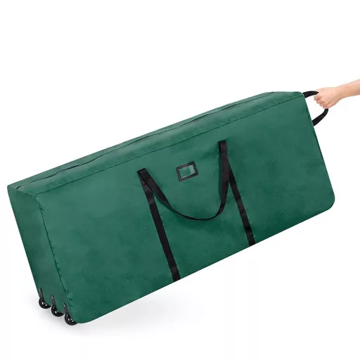 Velika torba za shranjevanje na kolesih, 150x62x50 cm, 3 kolesa, idealna za umetno božično drevo
