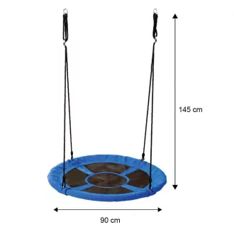   90 cm Nastavljiv gnezdo gugalnik za notranjo in zunanjo uporabo, 100 kg nosilnost