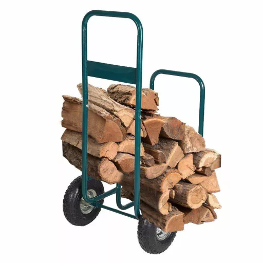 Kovinski ročni voziček z napihljivimi gumami - nosilnost 100 kg