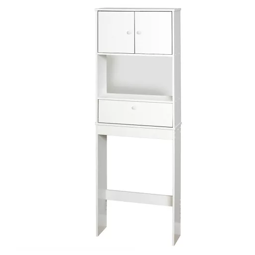 Omnesti kopalniški kabinet z 3 policami - bela MDF