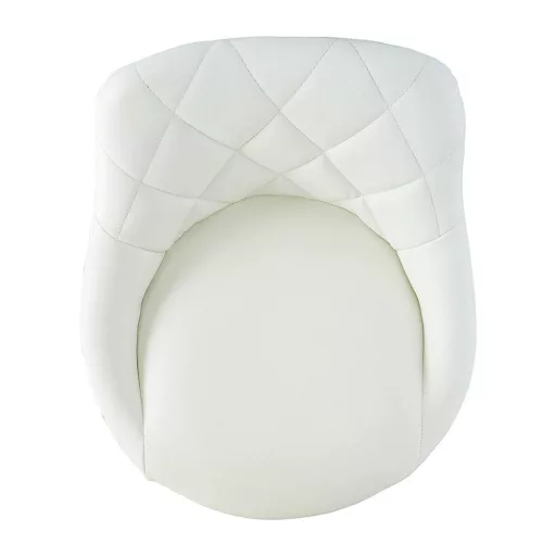 2-delni barski stol s nastavljivo višino in naslonjalom v črni in beli barvi