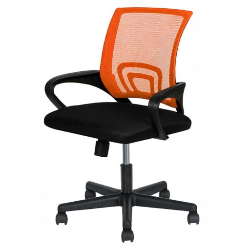 Ergonomska pisarniška stolica z naslonjali za roke - mrežna hrbtna opora, nastavljiva višina, 360° vrtenje, več barv