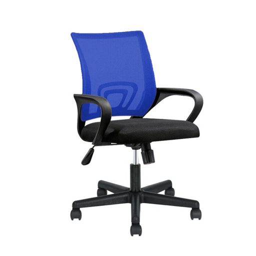 Ergonomska pisarniška vrtljiva stolica z naslonjali za roke, mrežnim naslonom, nastavljivo višino - različne barve