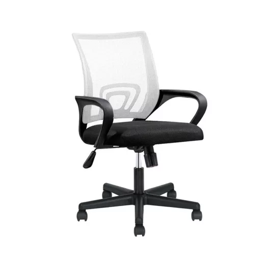 Ergonomski pisarniški stol s kolesi in naslonjali za roke - mrežna hrbtna opora, nastavljiva višina, 360° vrtenje, različne barve