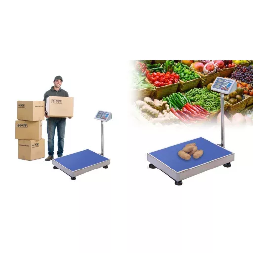 Digitalna tehtnica z visoko kapaciteto do 300 kg z LCD zaslonom in funkcijo pomnilnika