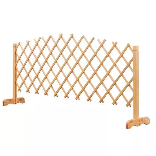 Nastavljiv leseni rožni trellis set - 2 kosa, vremensko odporen bor, maks. širina 150 cm