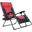 Delux Zero Gravity Chair with Adjustable Recline and Side Storage - Various Colors