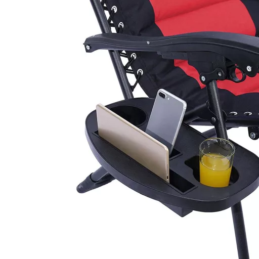 Delux Zero Gravity Chair with Adjustable Recline and Side Storage - Various Colors