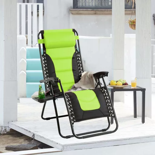 Delux Zero Gravity Chair with Adjustable Headrest and Side Storage - Various Colors