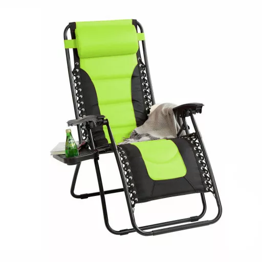 Delux Zero Gravity Chair with Adjustable Headrest and Side Storage - Various Colors