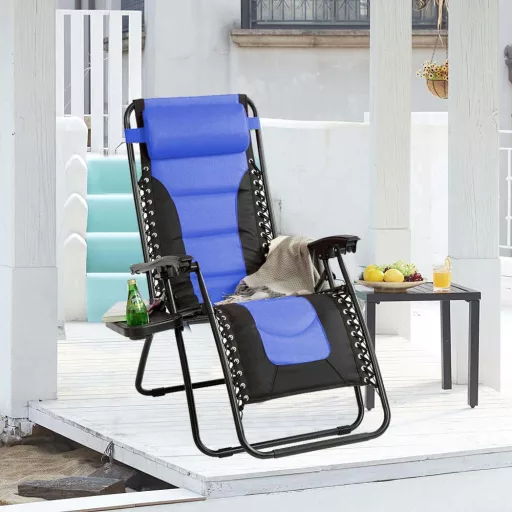 Delux Zero Gravity Chair with Adjustable Recline and Side Storage - Various Colors
