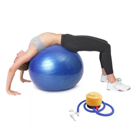 75 cm napihljiva fitnes žoga s črpalko za izboljšanje drže