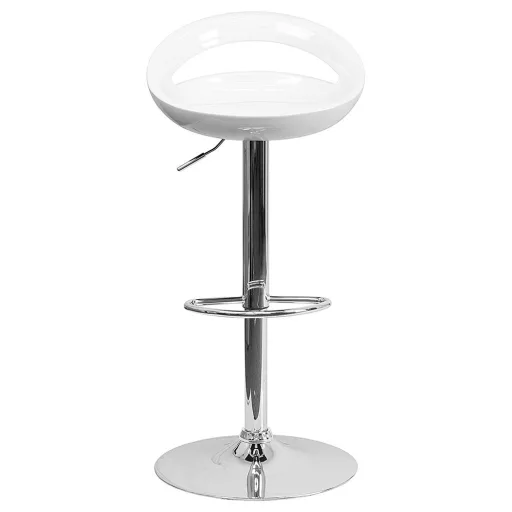 Kitti nastavljivi barski stoli, set 2 - moderni beli dizajn