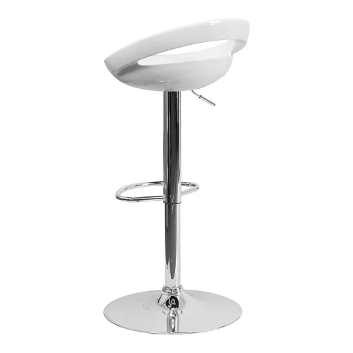 Kitti nastavljivi barski stoli, set 2 - moderni beli dizajn