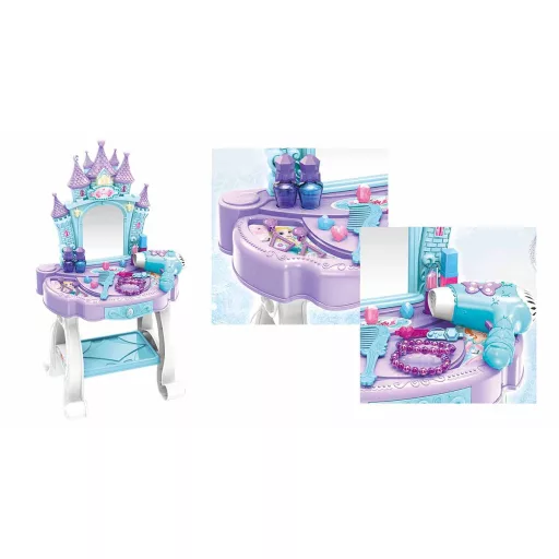 Interaktivna princesa toaletna miza z glasbo in lučmi - vključuje dodatke
