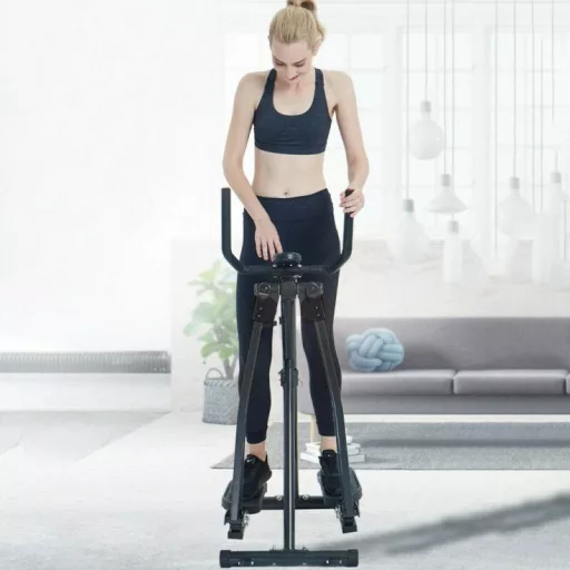 Eliptični trenažer z zaslonom, 100 kg nosilnost za domačo fitnes