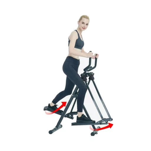 Eliptični trenažer z zaslonom, 100 kg nosilnost za domačo fitnes