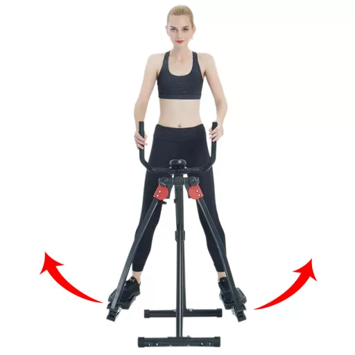 Eliptični trenažer z zaslonom, 100 kg nosilnost za domačo fitnes