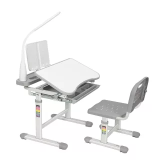   Nastavljiva višina ergonomska miza in stol za otroke s LED svetilko in shranjevanjem