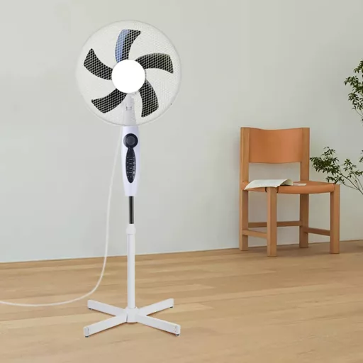 Stojni ventilator z daljinskim upravljalnikom in 3 načini ter nastavljivo višino
