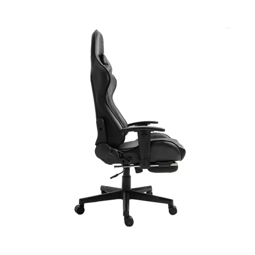 Ergonomska igralna stolica s podnožjem - nastavljivo naslonjalo, podpora za vrat in ledveni del