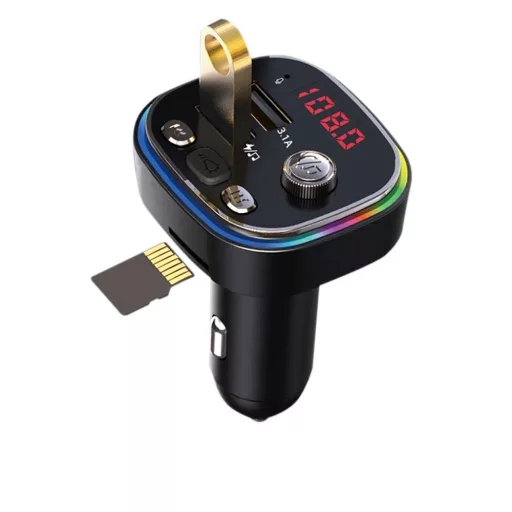 Večfunkcijski Bluetooth avto oddajnik z dvojno USB polnjenjem in FM radijem