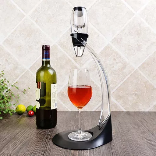 Dekantator za vino z aeratorjem in stojalom - Hitra oksigenacija za bogate arome