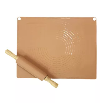 Silikonski valjar z mato - oranžen