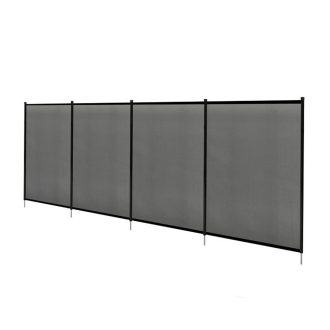   Prozorna ograja za bazen - 4 panele, 3,62 m dolga, varna in zložljiva