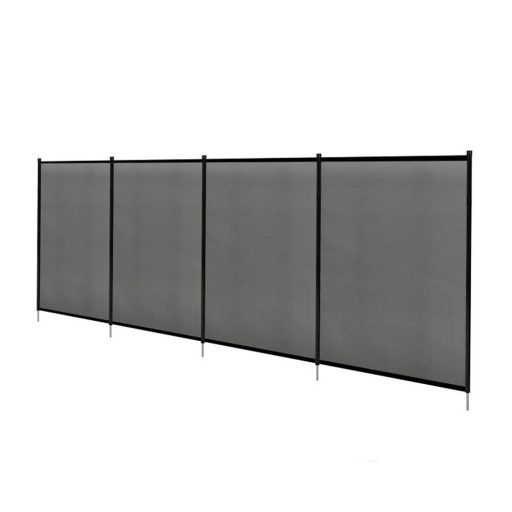 Prozorna ograja za bazen - 4 panele, 3,62 m dolga, varna in zložljiva