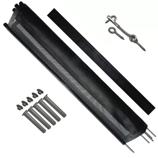 Prozorna ograja za bazen - 4 panele, 3,62 m dolga, varna in zložljiva