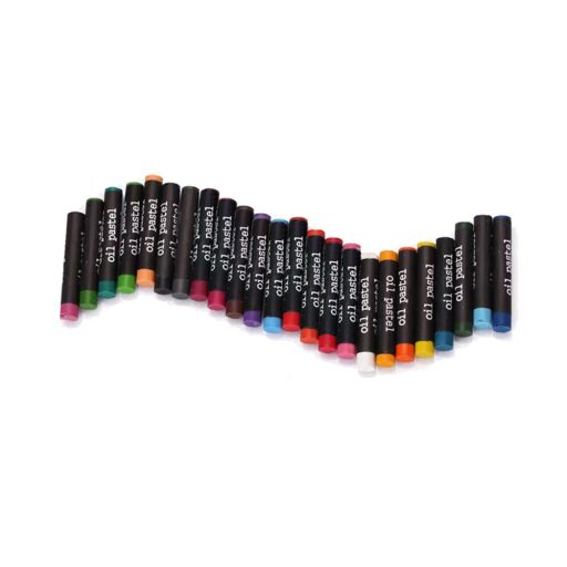 84-delni prenosni umetniški set s svinčniki, akvareli in oljnimi pasteli v leseni škatli za shranjevanje