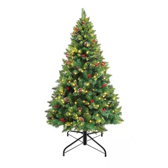   LED božično drevo s toplimi belimi lučmi - 120 cm, 100 LED