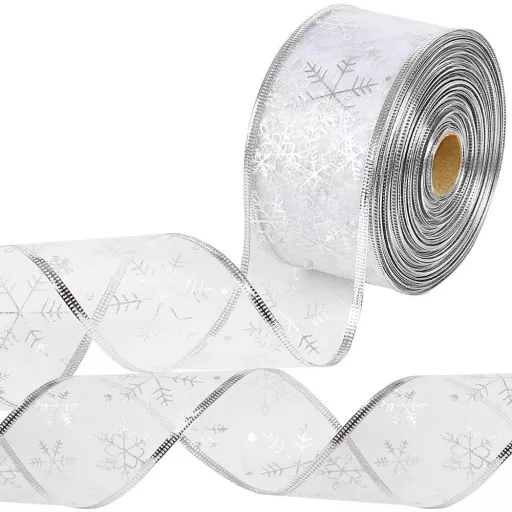 250 LED srebrna božična trak, 25m - tople bele luči