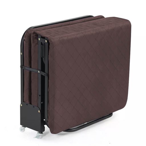 Zložljivo gostinsko posteljo s 6 cm debelim vzmetnico in nastavljivim naslonjalom za glavo