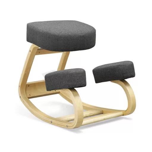 Ergonomska stolica za kolena, ki izboljšuje ravnotežje - siva