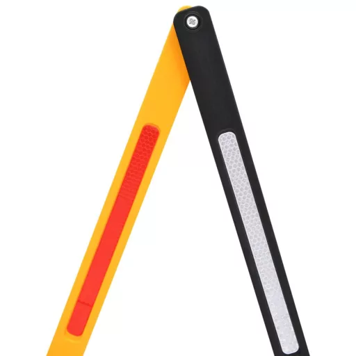 Zložljiva prometna ovira z odsevnimi trakovi - prilagodljiva dolžina (26-252 cm)