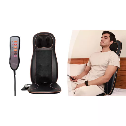 Shiatsu masažni sedežni vzglavnik z ogrevanjem in vibracijskimi funkcijami