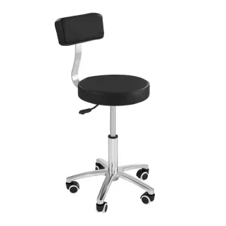   Blazino ergonomsko lepotno stolico z nastavljivo višino in vrtljivim sedežem - črna