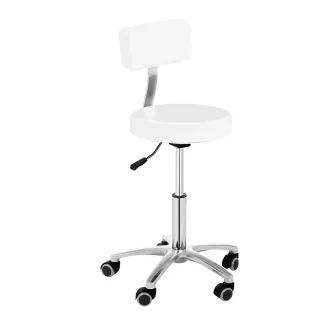   Ergonomska kozmetična stolica z nastavljivo višino in naslonjalom - na voljo v črni in beli barvi