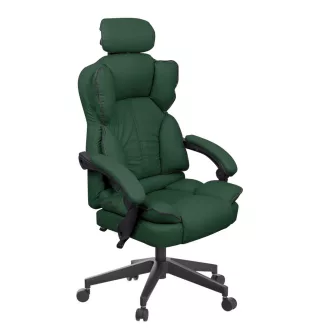   Lux izvršna ergonomska pisarniška stolica - temno zelena, nastavljiva višina, nagibna naslonjala