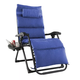   Padded Zero Gravity Chair with Storage and Headrest - Various Colors