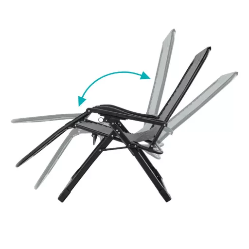 Padded Zero Gravity Chair with Storage and Headrest - Multiple Colors