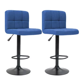   Nastavljiv oblazinjen barski stolček - 2 kosa, eleganten dizajn, višina 60-80 cm, različne barve