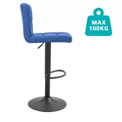 Nastavljiv oblazinjen barski stolček - 2 kosa, eleganten dizajn, višina 60-80 cm, različne barve