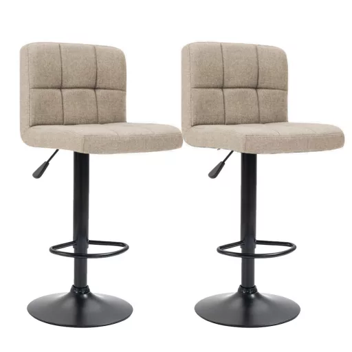Bež barni stolček set, 2 kosa, nastavljiva višina 60-80 cm