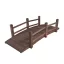 Cedar Garden Bridge for Ponds and Flower Beds - 150 kg Capacity, Elegant Design